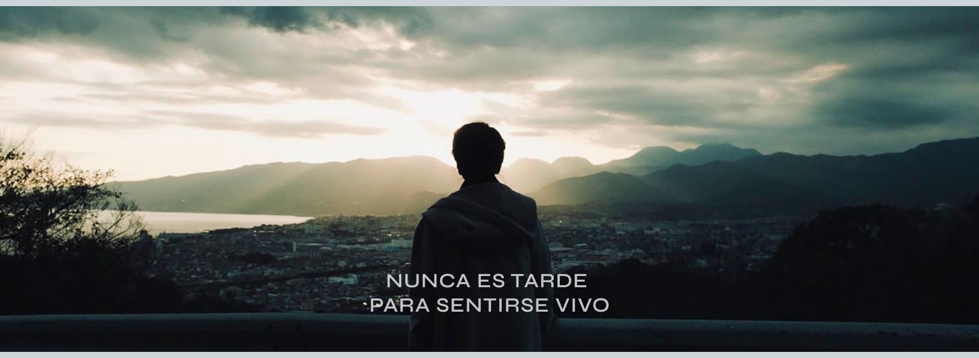 Plan 75 main character looking to the city